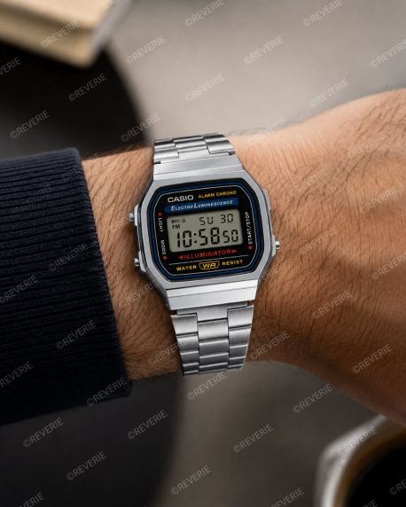 Reloj digital retro de acero | A168WA-1YES