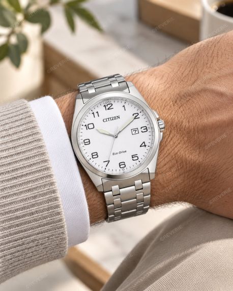 Citizen Eco-Drive clásico reloj de hombre en acero con movimiento E111 y cristal de zafiro | BM7108-81A