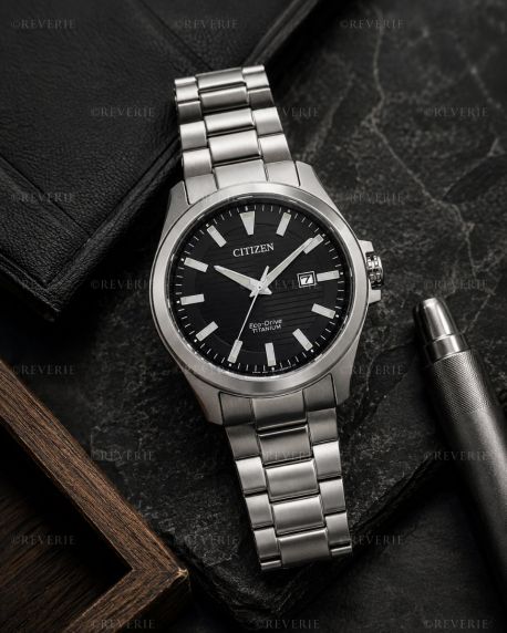 Reloj de pulsera elegante para hombre Citizen con Eco-Drive y Super Titanium | BM7470-84E