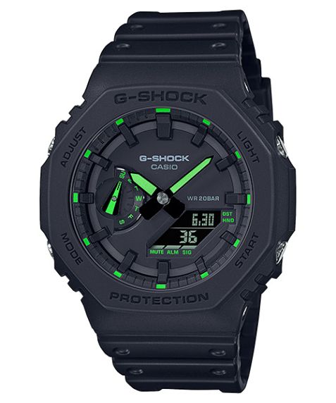Reloj digital ultra-delgado G-Shock con diseño robusto Carbon Core 200M | GA-2100-1A3ER