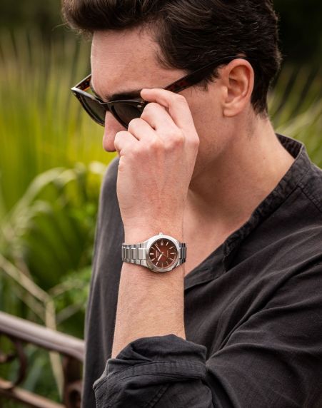 Casio Mens Edifice Red Steel Sapphire Automatic 38mm