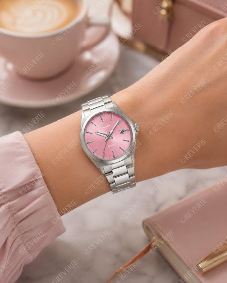 Lorus Ladies Watch Steel Pink 34mm