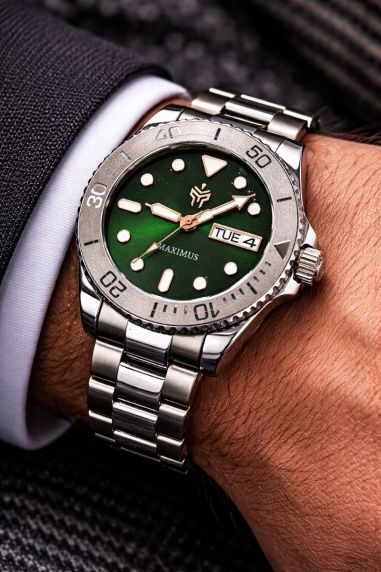 Spartos Maximus Sapphire Racing Green Sunray 40mm