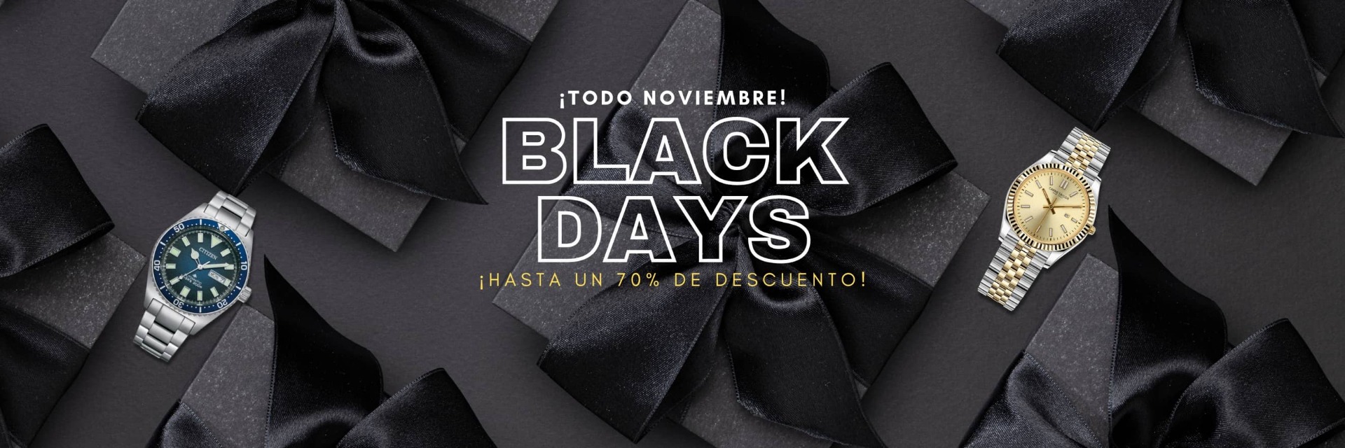 Black Days - ¡Hasta un 70% de descuento!